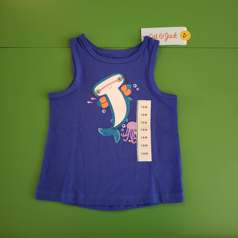 NWT Hammerhead Shark Tank Top 18M